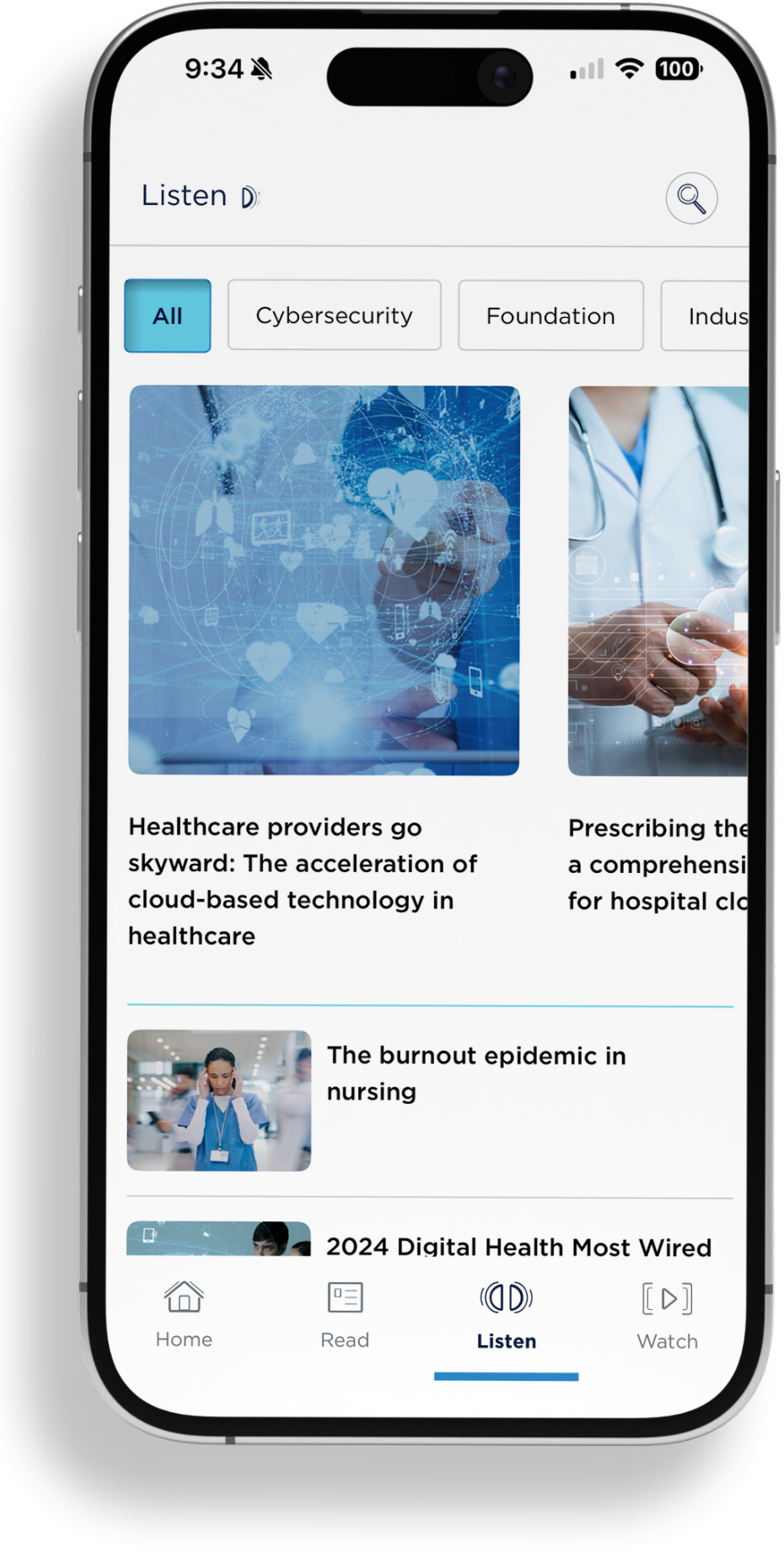 CHIME Connect listen experience